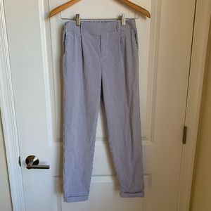 Stretchy Seersucker Trousers